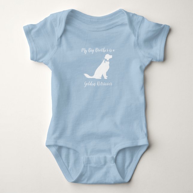 Golden Retriever Hund Baby Shower Blue Boy T Shirt (Framsida)