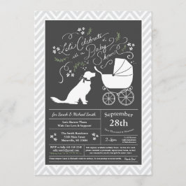 Golden Retriever Hund Baby Shower Gender Neutral Inbjudningar