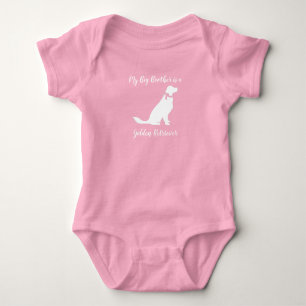 Golden Retriever Hund Baby Shower Rosa T Shirt