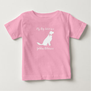 Golden Retriever Hund Baby Shower Rosa T Shirt