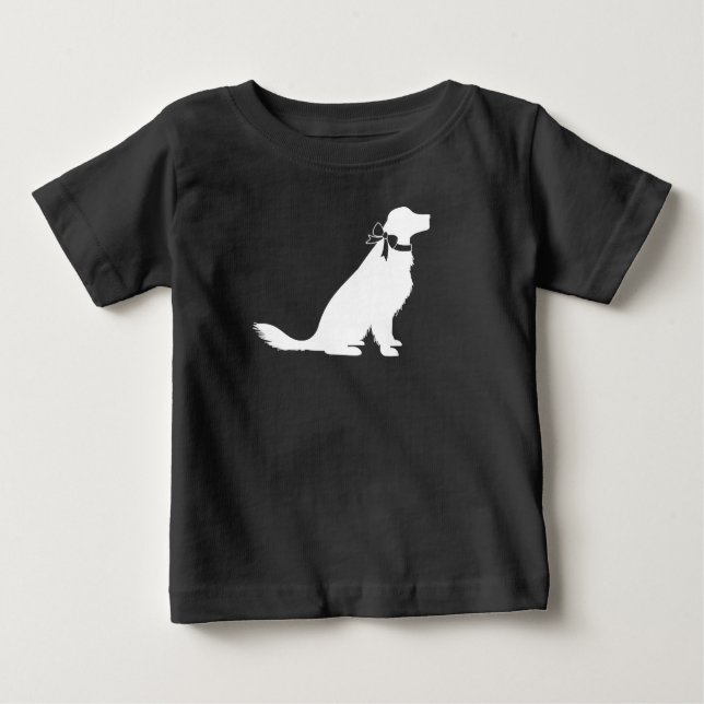 Golden Retriever Hund Baby Shower T Shirt (Framsida)