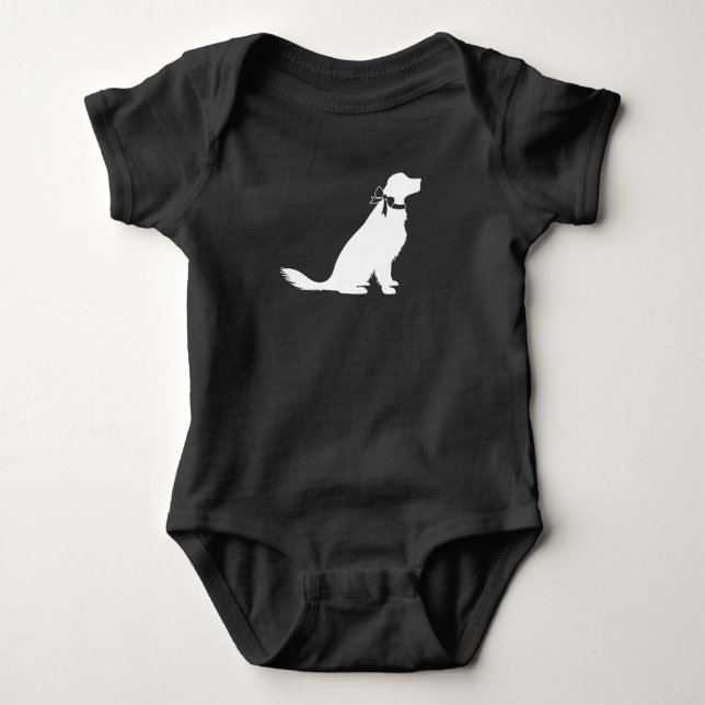 Golden Retriever Hund Baby Shower T Shirt (Framsida)