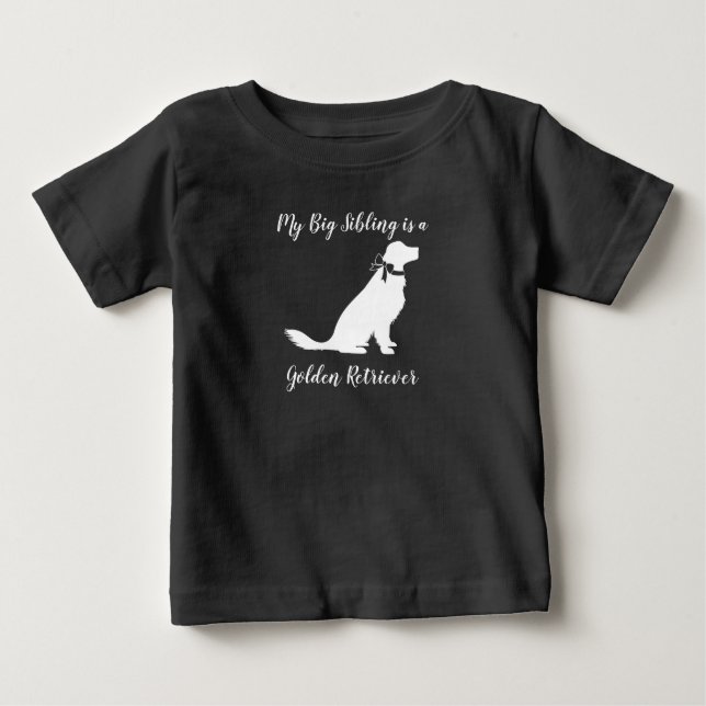Golden Retriever Hund Baby Shower T Shirt (Framsida)