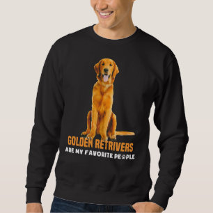 Golden Retriever Hund Cute Hundar Funny Pet Lång Ärmad Tröja