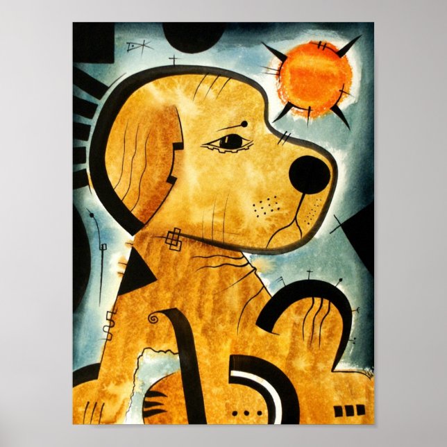 Golden Retriever hund dk_2005aug8i Poster (Framsidan)