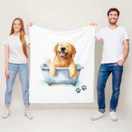 Golden Retriever Hund Fleecefilt