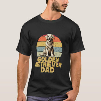 Golden Retriever Hund Funny Retro My Hundar är M T Shirt