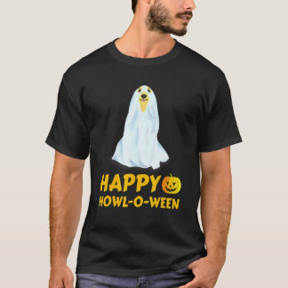 Golden Retriever Hund Halloween Glad Howl O Ween T Shirt