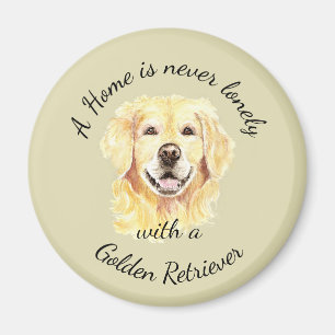 Golden Retriever Hund Home Quote Pet Animal Magnet