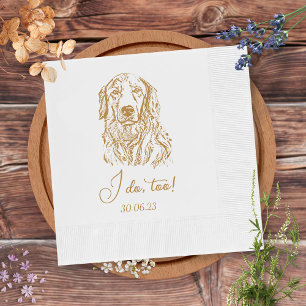 Golden Retriever Hund I gör för Anpassningsbar Coc Pappersservett