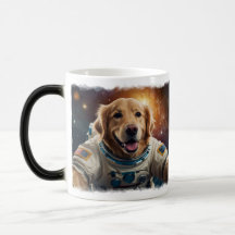 Golden Retriever Hund i Space