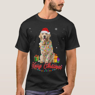 Golden Retriever Hund jul jultomten jul T Shirt
