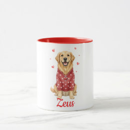 Golden Retriever hund kaffemugg valentine dag 2026