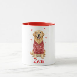 Golden Retriever hund kaffemugg valentine dag 2026