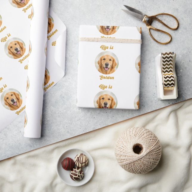 Golden Retriever hund Livet är Gyllene Presentpapper (Hantverk)