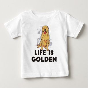 Golden Retriever Hund - Livet är gyllene T Shirt