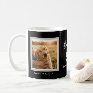 Golden Retriever Hund Mugg Polaroid Fotocollage