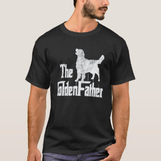 Golden Retriever Hund Pappa Rolig Hundvalp Pappa T Shirt