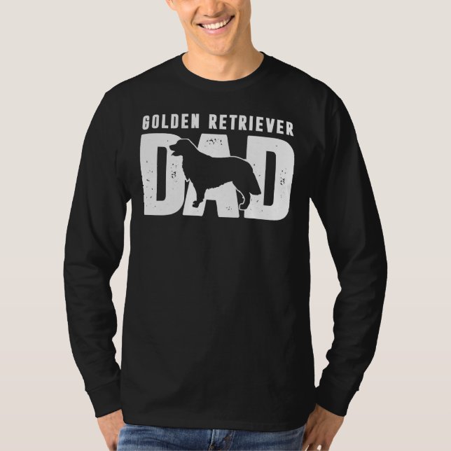 Golden Retriever Hund Pappa T Shirt (Framsida)