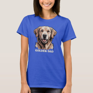 Golden Retriever Hund Pappa T-Shirt - Anpassade Gi