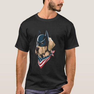 Golden Retriever Hund Patriotisk Husdjur T Shirt