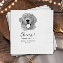Golden Retriever Hund Personlig Cheers Napkins