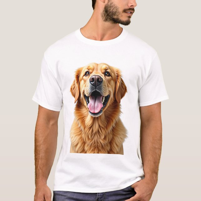 Golden Retriever Hund Pet Owners Gift T Shirt (Framsida)