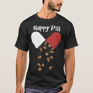 Golden Retriever Hund Pill Golden Mamma Pappa T Shirt