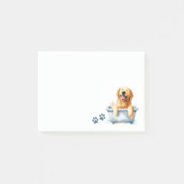 Golden Retriever Hund Post-it Block