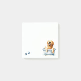 Golden Retriever Hund Post-it Block