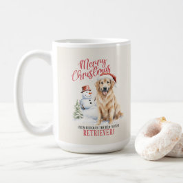 Golden Retriever Hund Pun-julkaffe Mugg