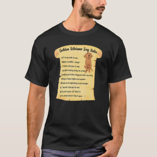 Golden Retriever Hund Regler Goldie Husdjur Hund Ä T Shirt