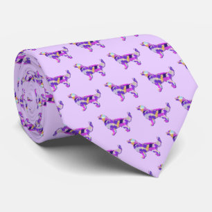 Golden Retriever Hund Silhouette Lila Light Nacke Slips