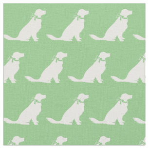Golden Retriever Hund Silhouette Pet Sage Grönt Tyg