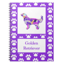 Golden Retriever Hund Silhouette Tass Lila PY&B