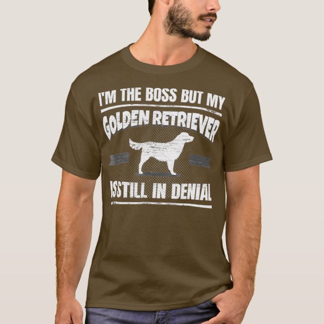 Golden Retriever Hund Training Rolig hund Älskare T Shirt (Framsida)