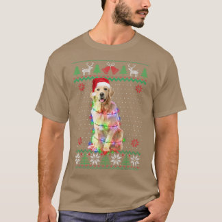 Golden Retriever Hund Ugly Sweater jul Puppy T Shirt