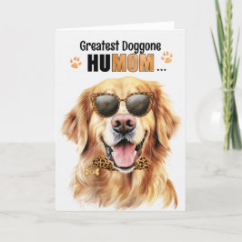 Golden Retriever Hund Underbarare HuMOM Mors dag Helgkort