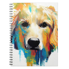 Golden Retriever Hund Vild Natur Djurfärg Anteckningsbok