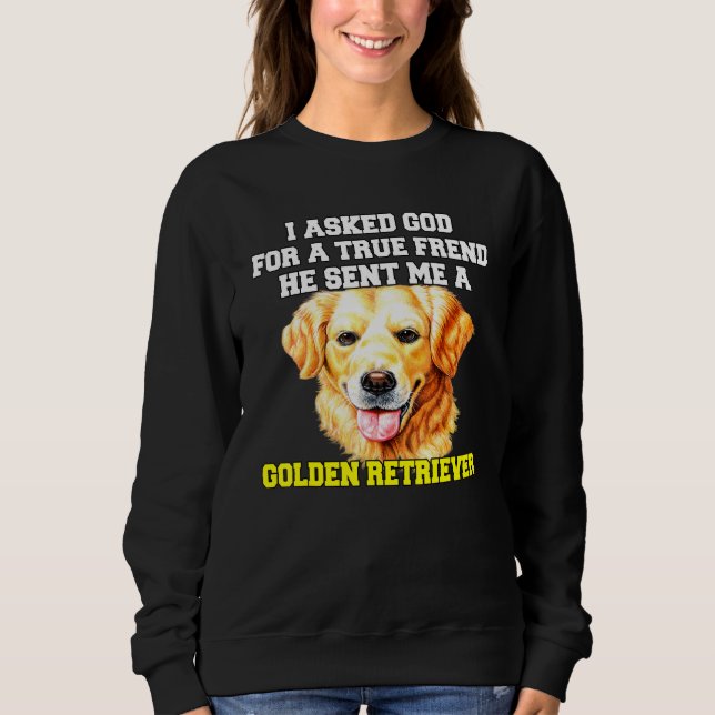Golden Retriever Hundägare I bad om en sann vän T Shirt (Framsida)