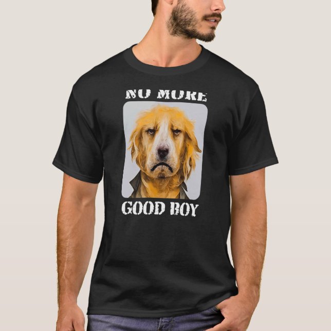Golden Retriever Hundar Gangster No Brother Hund T Shirt (Framsida)
