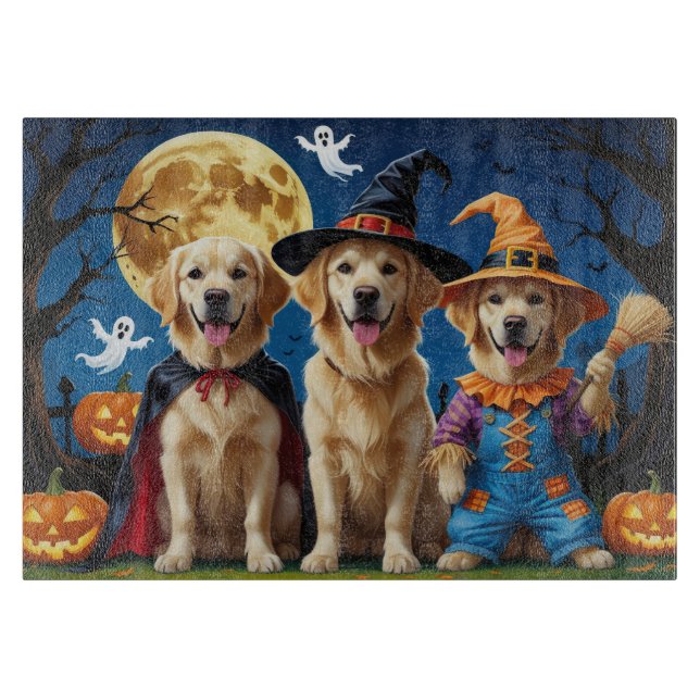 Golden Retriever Hundar Pumpkin Halloween Funny (Framsidan)