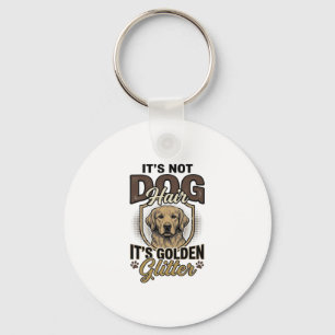 Golden Retriever Hundhår Vintage Rollig Tröja Desi Nyckelring