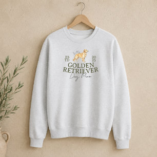 Golden Retriever Hundmamma Illustration Lång Ärmad Tröja