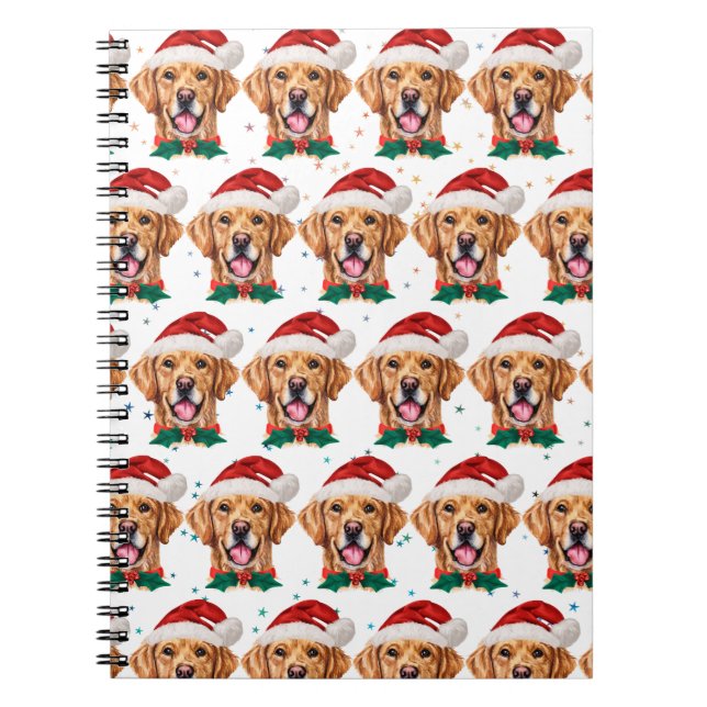Golden Retriever Hundras Jul Anteckningsbok (Framsidan)