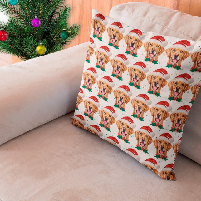 Golden Retriever Hundras Jul Kudde (Skapare uppladdad)