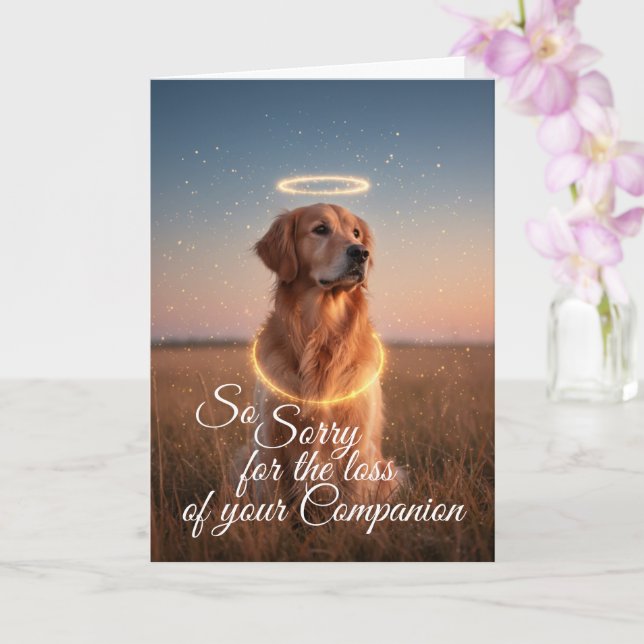 Golden Retriever Husdjur Sympati  Kort (Orkide)