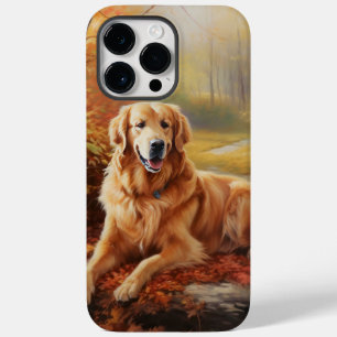 Golden Retriever i Höst löv Fall Inspire