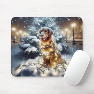 Golden Retriever i julklapp Ljus Musmatta