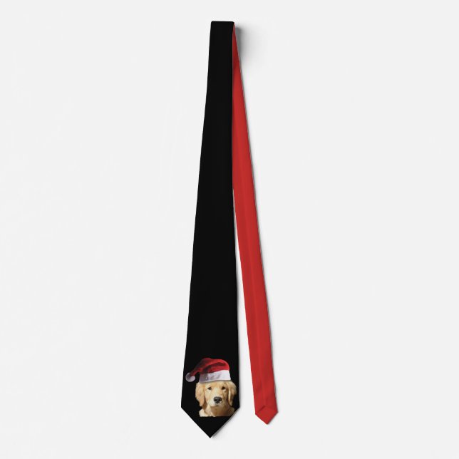 Golden Retriever i Jultomten Hat Slips (Framsida)